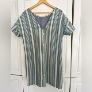 Summer striped cotton dress